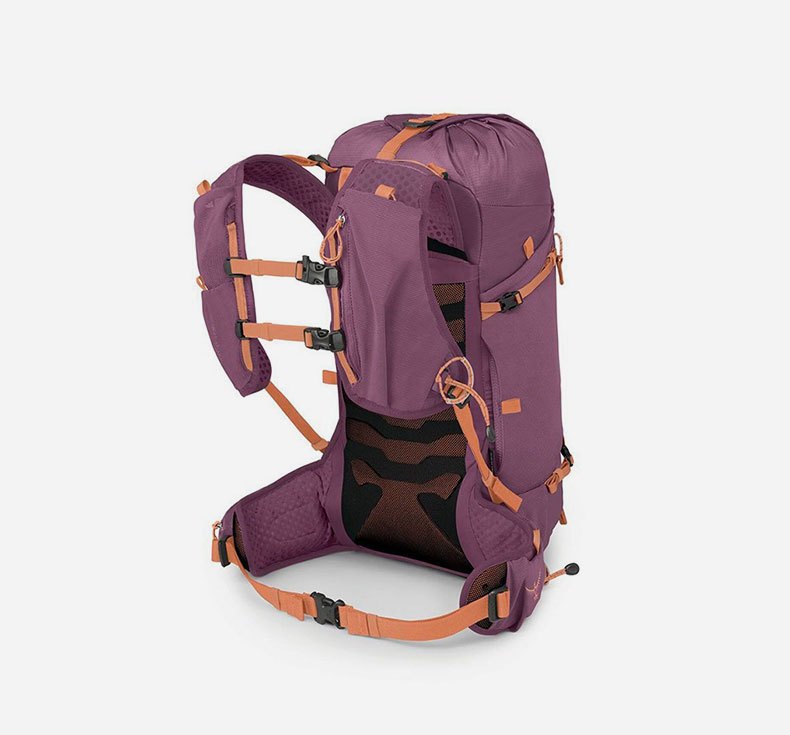 商品Osprey|Osprey小鹰TEMPESTVELOCITY暴风雨系列轻便多功能双肩包20L 紫色,价格¥1302,第5张图片详细描述