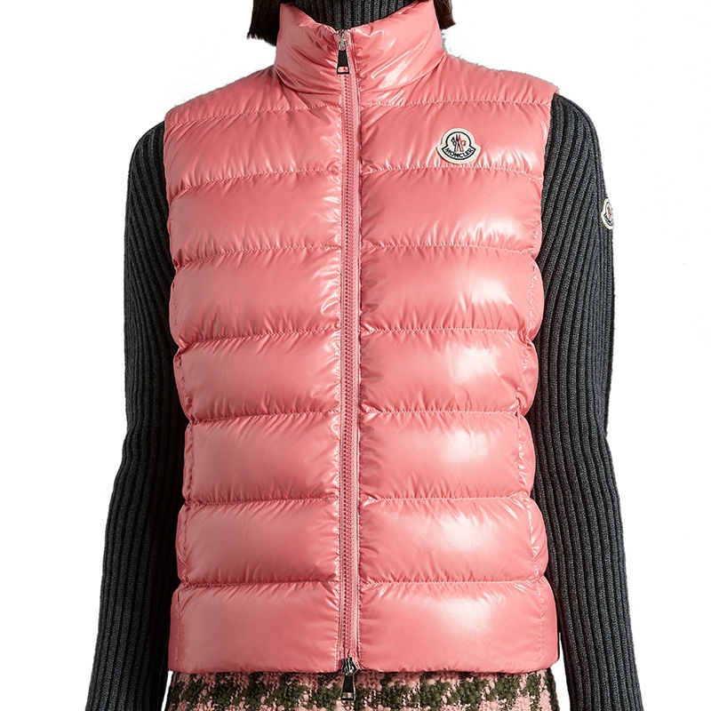 商品Moncler|Moncler/蒙克莱 22年秋冬新款 Ghany系列 珊瑚粉色无袖羽绒服马甲H20931A5250068950539,价格¥5960,第6张图片详细描述