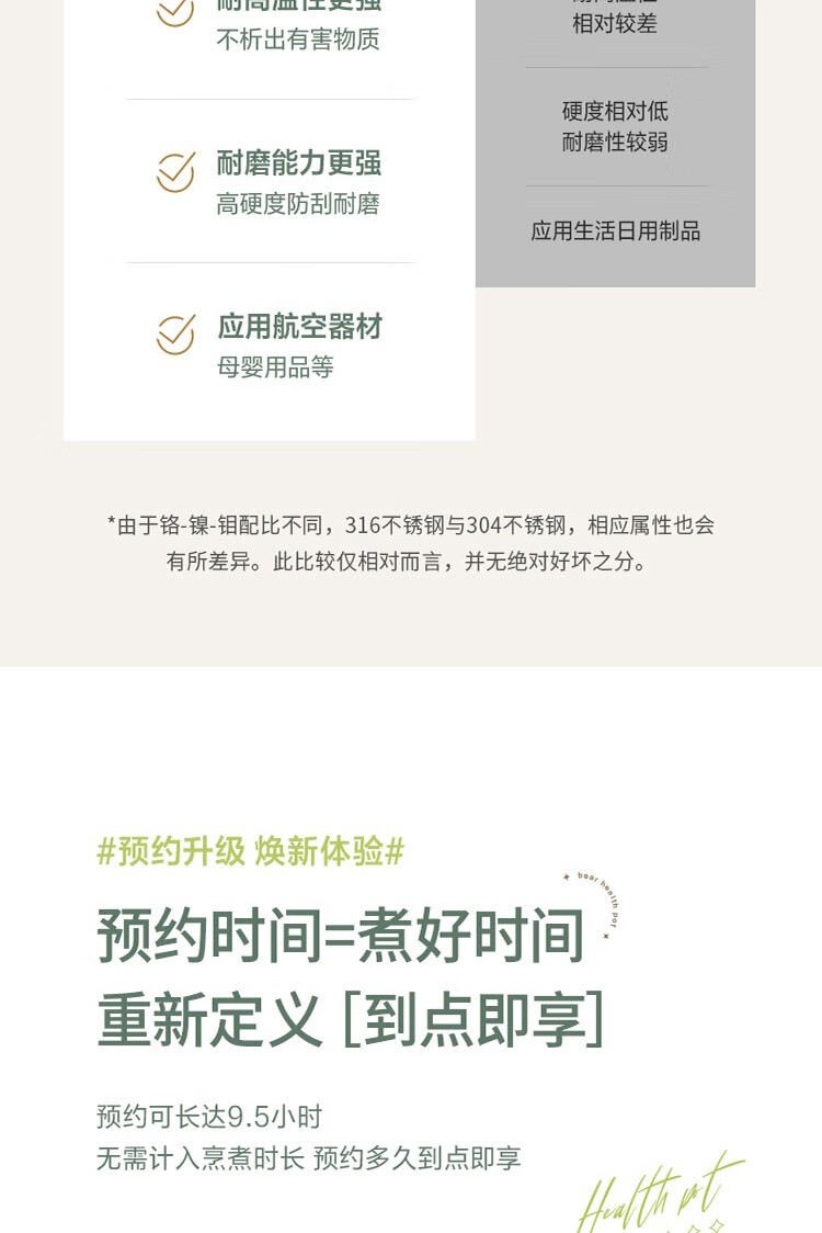 商品[国内直发] Bear|小熊（Bear）小熊（Bear） 养生壶煮茶壶花茶壶煎药壶全自动家用玻璃一体1.8升电热水壶保温 YSH-B18P1,价格¥423,第5张图片详细描述