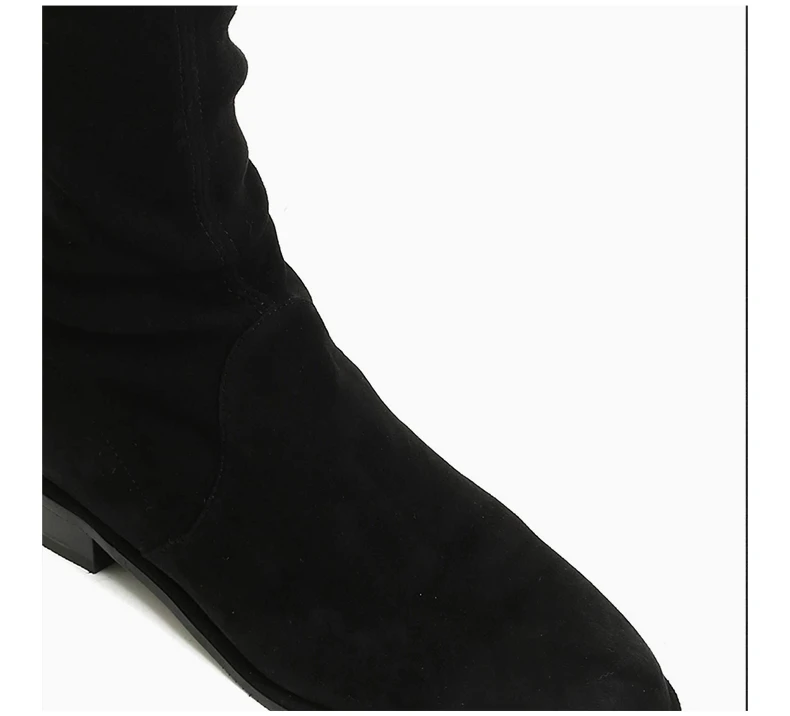商品Stuart Weitzman|STUART WEITZMAN 女士踝靴 LOWLAND-SUEDE-STR-BLK,价格¥3356,第9张图片详细描述
