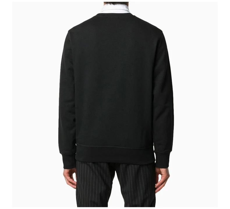 商品Alexander McQueen|ALEXANDER MCQUEEN 亚历山大·麦昆 男士黑色棉质针织衫/毛衣 626588-QPZ75-0901,价格¥3355,第6张图片详细描述