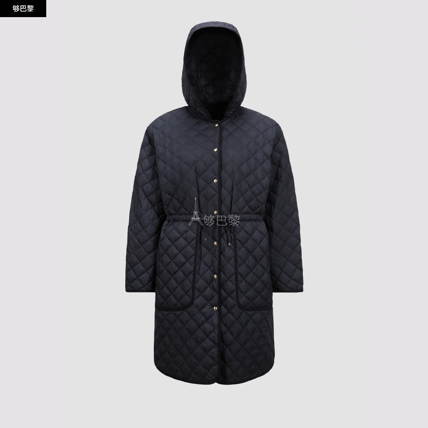 商品Moncler|【预售】 MONCLER 盟可睐 25秋冬 女士 羽绒服 Etelan Hooded Diamond-Quilted Long Down Jacket K10931C0000454AQE779 ,价格¥15545,第2张图片详细描述