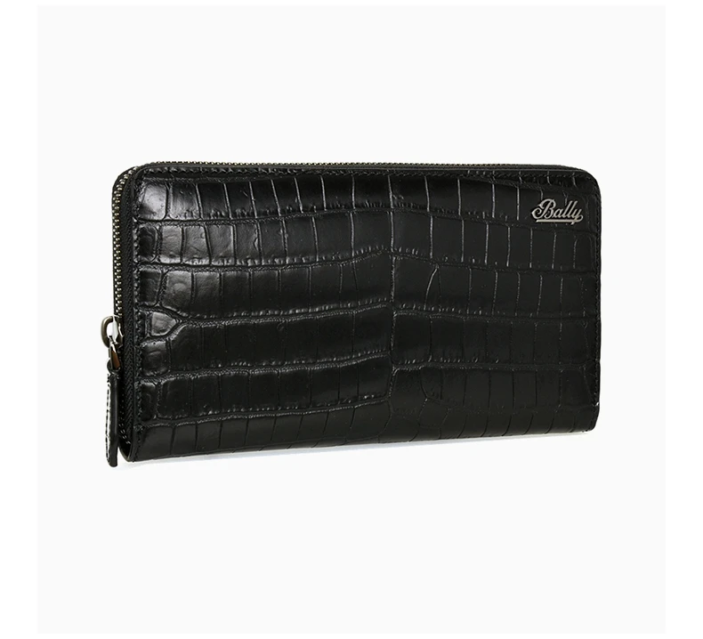 商品Bally|BALLY 男士黑色时尚长款拉链手拿包 6224274,价格¥1141,第5张图片详细描述