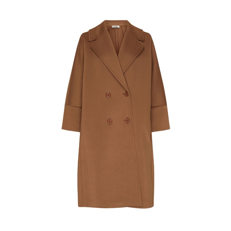 商品Max Mara|MAX MARA Epopea 棕色女士大衣长款外套 9901024106008,价格¥7359,第2张图片详细描述