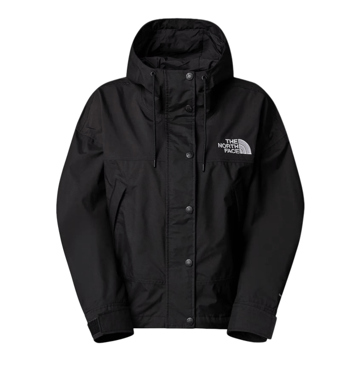商品[国内直发] The North Face|北面 Logo刺绣拉链连帽防水长袖夹克外套 女款 黑色,价格¥1720,第1张图片详细描述