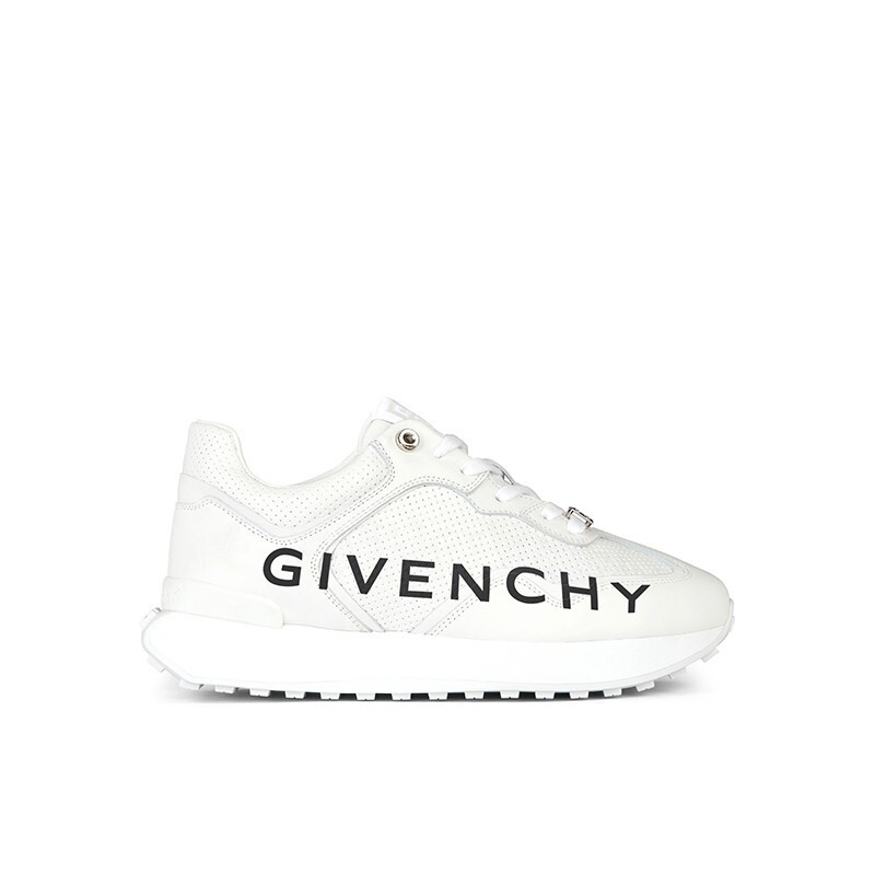 商品Givenchy|GIVENCHY 男士白色皮革休闲运动鞋 BH005CH16R-100,价格¥4621,第3张图片详细描述