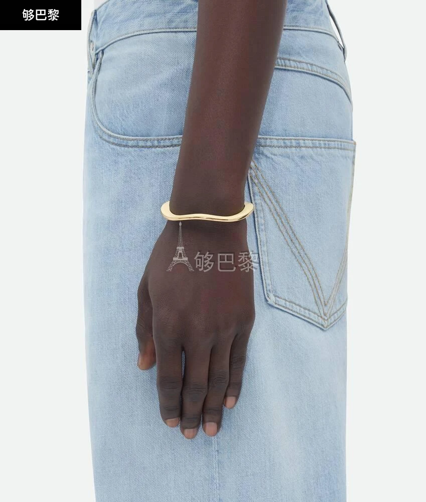 商品Bottega Veneta|包邮包税【预售7天发货】 BV葆蝶家 24春夏 男士 手镯 Bracelet Manchette Curve 741013VAHU43302,价格¥6060,第4张图片详细描述