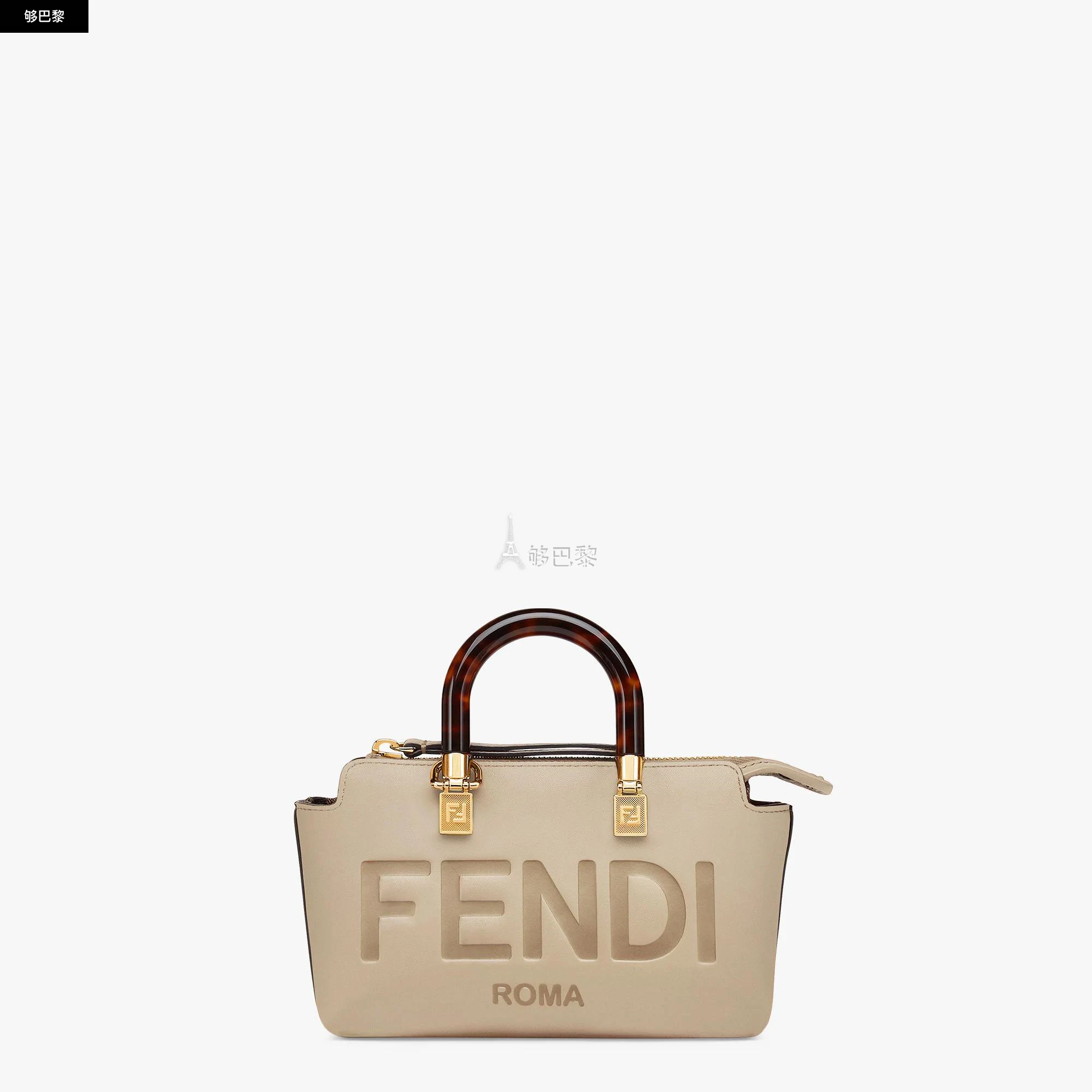 商品Fendi|【预售】 芬迪 24秋冬 女士 手提包 鸽子灰皮革小号Boston手袋 8BS067ABVLF0E65,价格¥11474,第3张图片详细描述