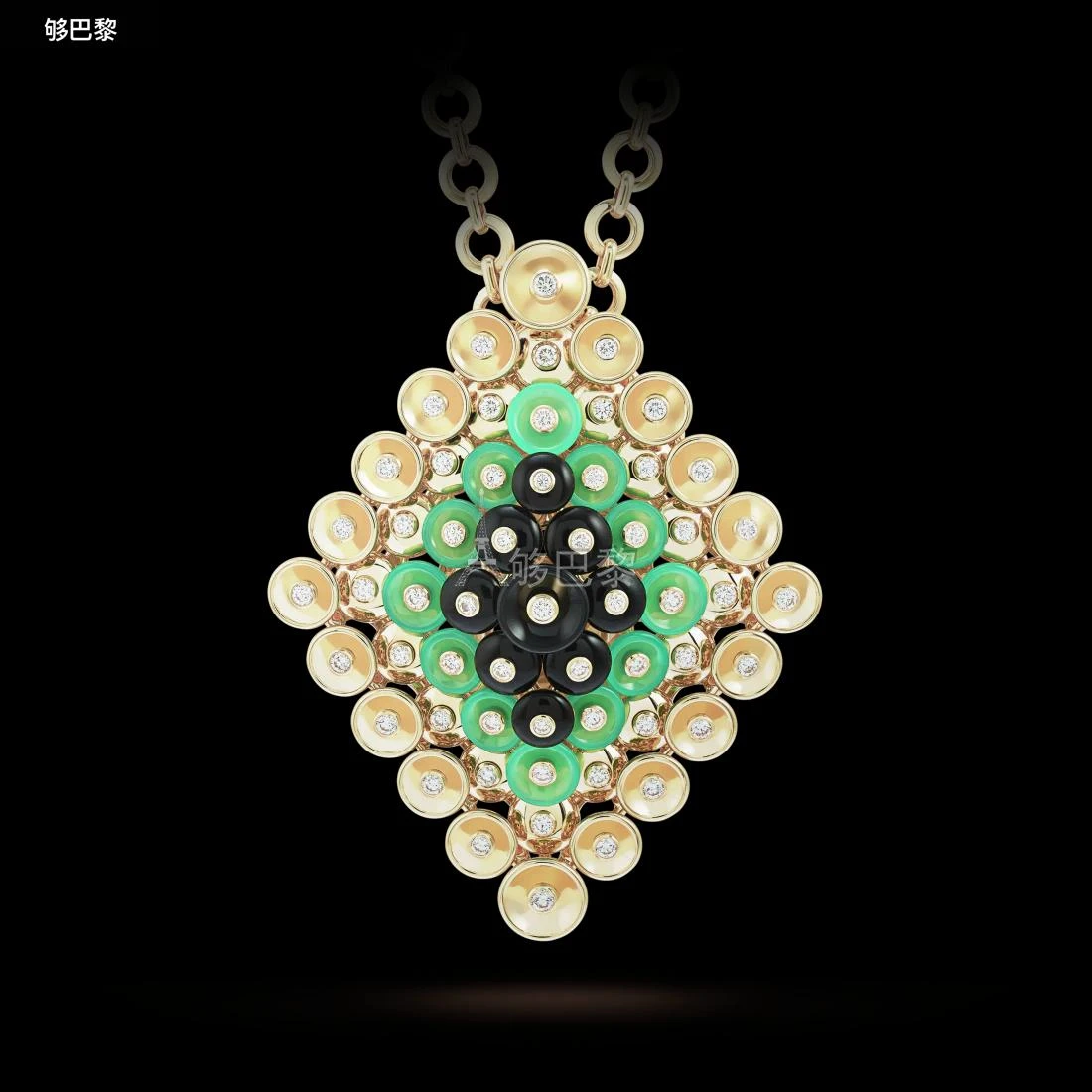 商品Van Cleef & Arpels|包邮包税【预售7天发货】 VCA梵克雅宝 23秋冬 女士 吊坠 Bouton d'or吊坠项链及可拆式胸针 VCARO9MU00,价格¥398477,第4张图片详细描述