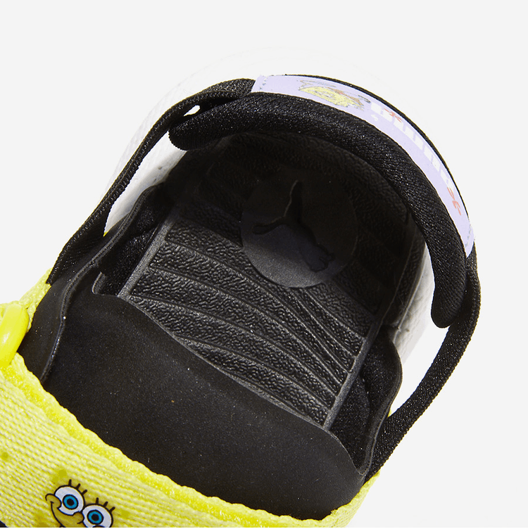商品Puma|【Brilliant|包邮包税】彪马 Puma Evolve Sandal Spongebob AC Inf 儿童  凉鞋 沙滩鞋 运动凉鞋 拖鞋  PKI39119101 PUMA Black-Lucent Yellow-PUMA White-Vivi,价格¥234,第2张图片详细描述