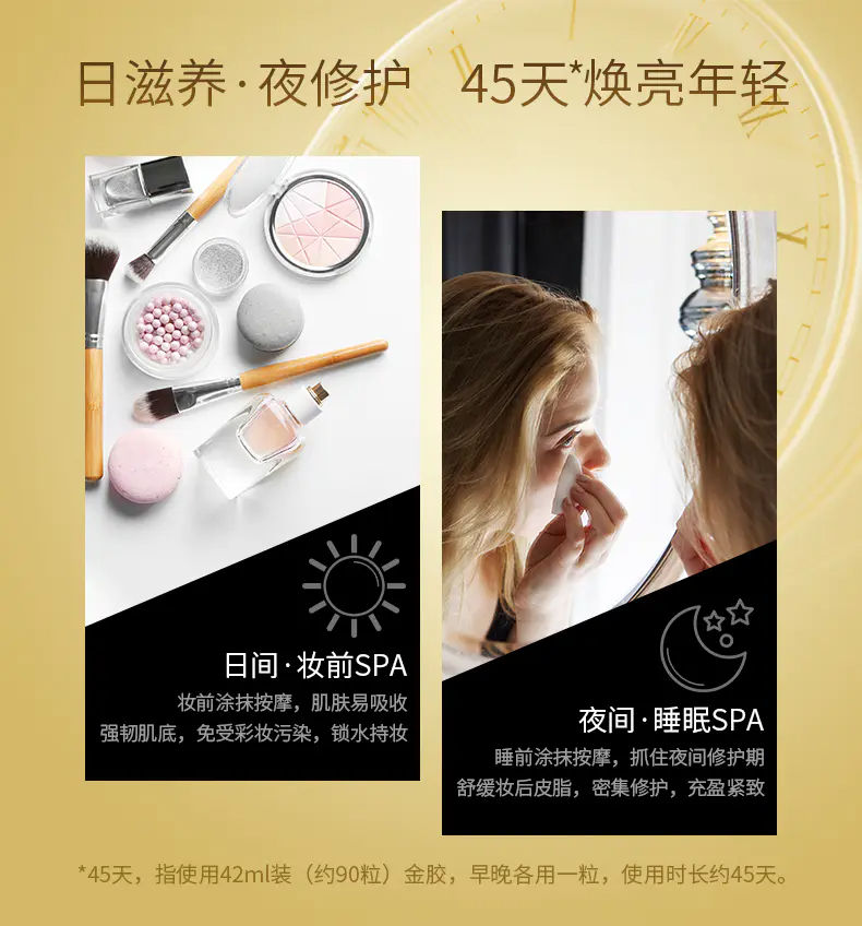 商品Elizabeth Arden|雅顿时空焕活黄金面部精华胶囊7粒/14粒/30粒/60粒/90粒提拉紧致淡化细纹【香港直邮】,价格¥68,第6张图片详细描述