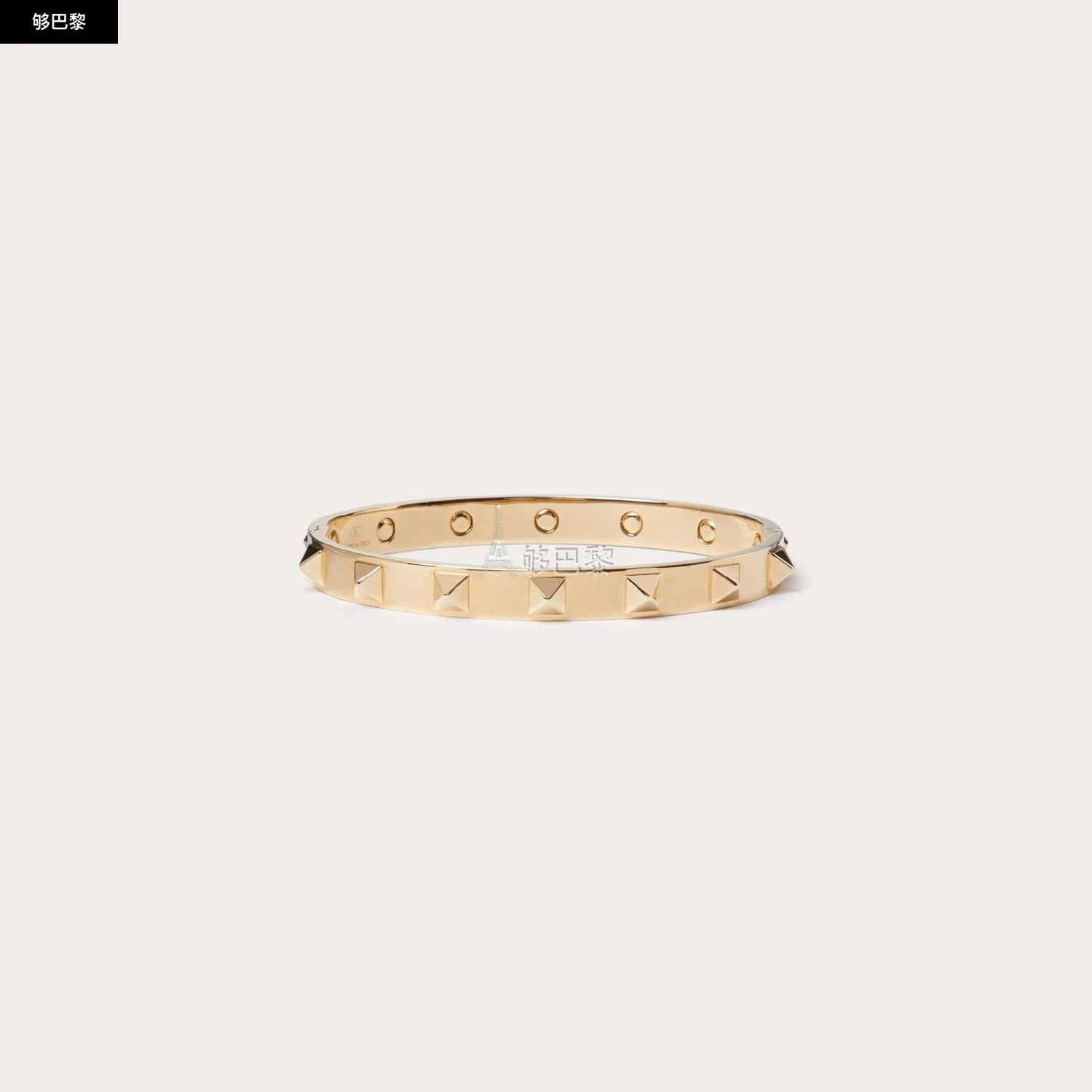 商品Valentino|【预售】 华伦天奴 25春夏 男士 手链 BRACELET RIGIDE ROCKSTUD EN MÉTAL 4Y2J0P56MET_CS4 ,价格¥4246,第2张图片详细描述