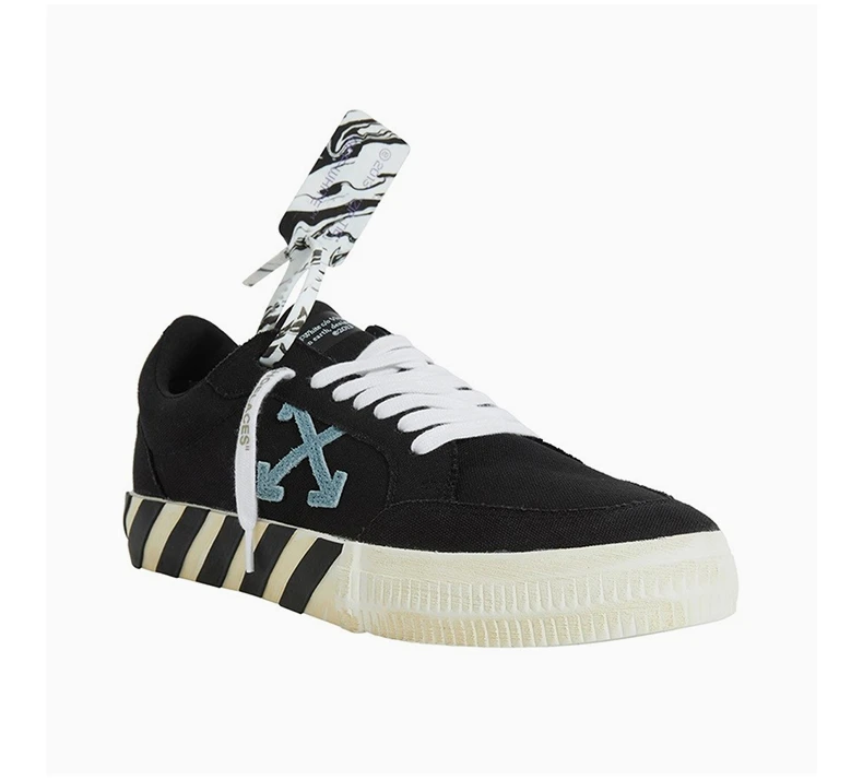 商品Off-White|OFF WHITE 黑色男士帆布鞋 OMIA085F21FAB001-1045,价格¥1505,第5张图片详细描述