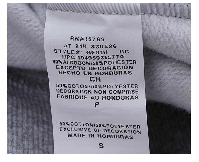 商品CHAMPION|冠军左胸草写小logo连帽拉链卫衣外套【M】GF91H-Y08160,价格¥378,第42张图片详细描述