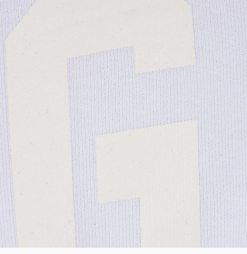 商品GCDS|GCDS 男士白色米色字母logo圆领无帽卫衣 SS18M020043-WHITE,价格¥874,第7张图片详细描述