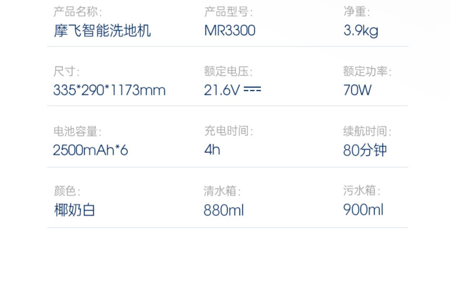 商品[国内直发] Morphy Richards|洗地机家用扫拖吸三合一拖把无线智能自动静音清洗机MR3300,价格¥2066,第47张图片详细描述
