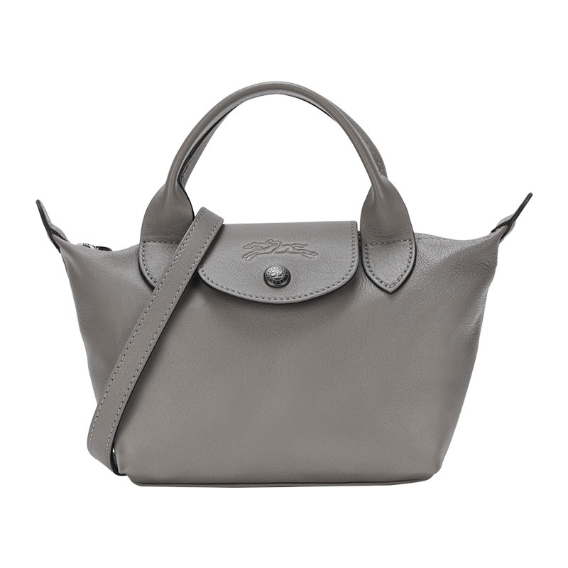 商品[国内直发] Longchamp|珑骧女包饺子包LePliage Xtra 17 新款迷你皮质手提单肩斜挎包17*14*10cm ,价格¥2135,第4张图片详细描述