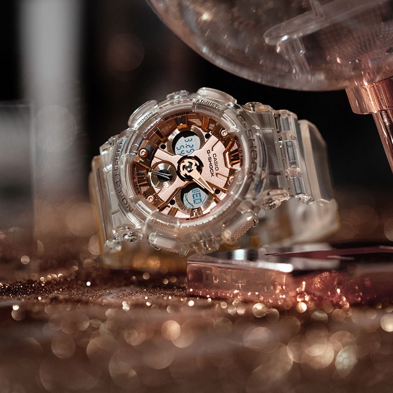 商品[国内直发] Casio|卡西欧手表历史上经典透明设计 防震 防磁 200米防水 自动LED照明 世界时间（48城市） 秒表（1/1000秒）功能,价格¥834,第2张图片详细描述