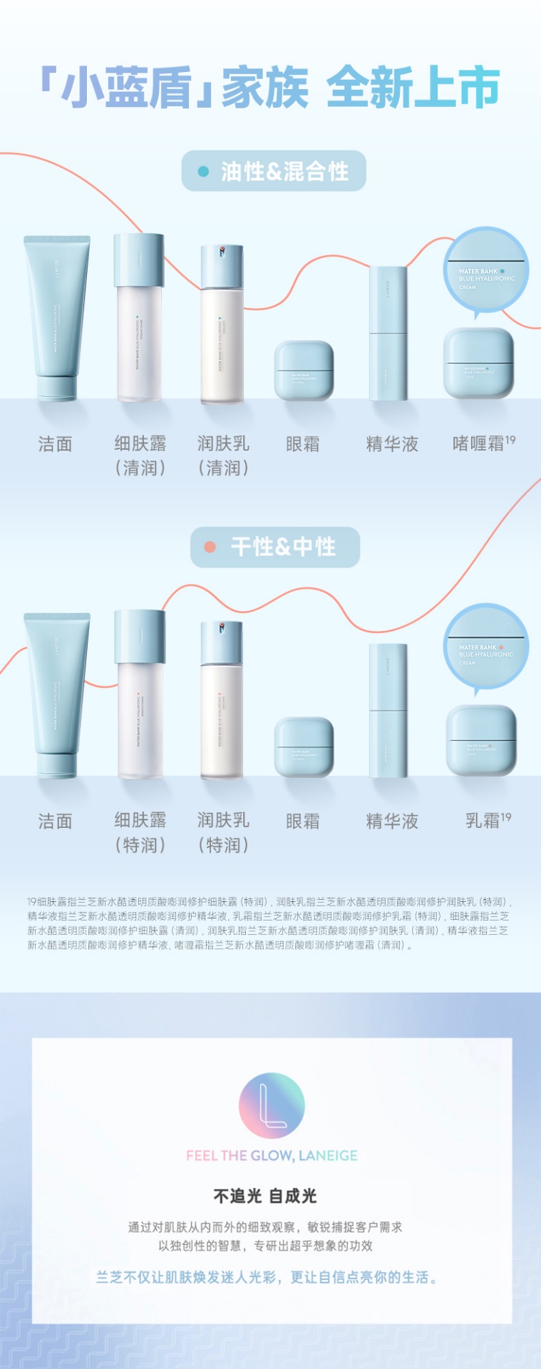 商品【原封正品】 Laneige|兰芝 新水酷透明质酸嘭润小蓝盾面霜 50ml 神经酰胺补水 舒缓泛红修护保湿,价格¥213,第11张图片详细描述