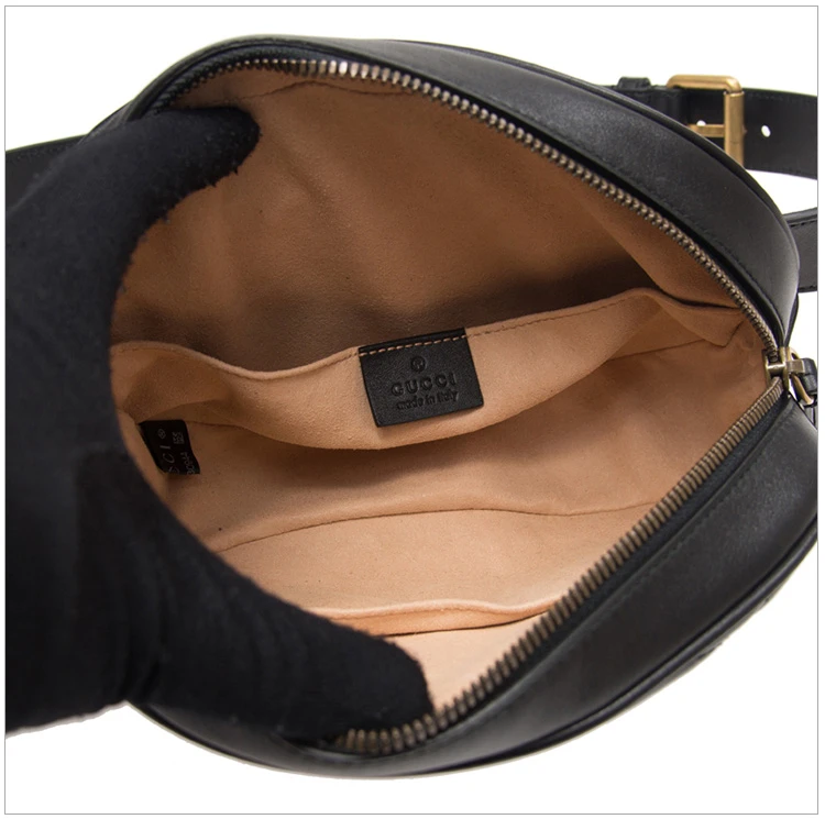 商品[国内直发] Gucci|GUCCI 黑色女士腰包 491294-DSVRT-1000,价格¥10612,第6张图片详细描述