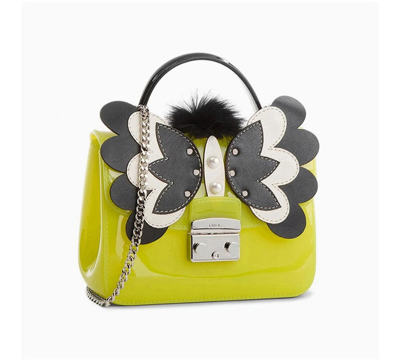 商品[国内直发] Furla|Furla 芙拉 女士糖果黄PVC单肩包斜挎包 961712,价格¥493,第5张图片详细描述