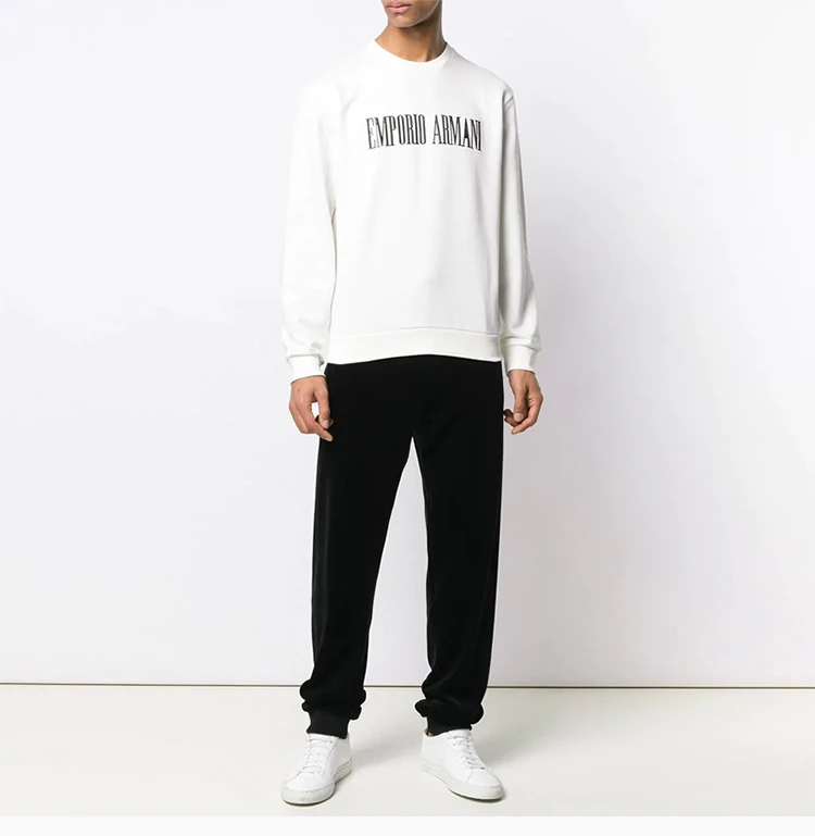 商品Emporio Armani|Emporio Armani 安普里奥 阿玛尼 米白色男士长袖卫衣 3G1M63-J07Z-0129,价格¥903,第8张图片详细描述