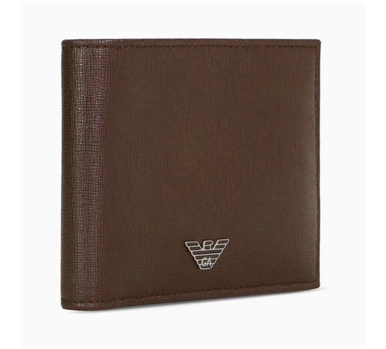 商品Emporio Armani|EMPORIO ARMANI 棕色男士短款钱夹 YEM176-YA24E-80005,价格¥1162,第5张图片详细描述