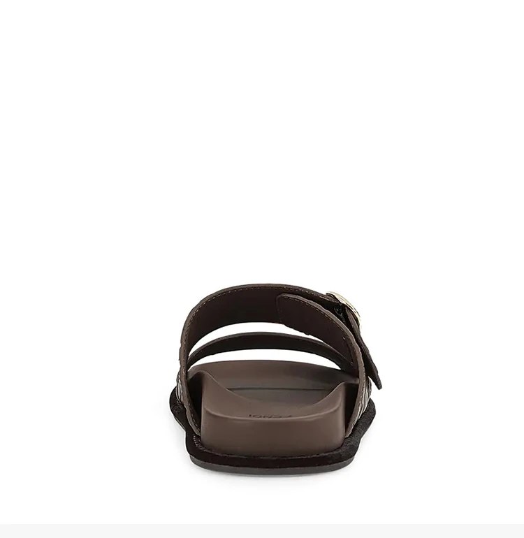 商品Fendi|Fendi 芬迪 女士棕色皮革平底拖鞋 8X6749-A5JX-F1425,价格¥4003,第6张图片详细描述
