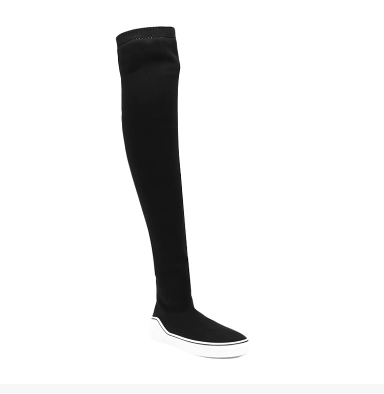 商品Givenchy|Givenchy 纪梵希 女士黑色George V袜子运动鞋靴子 BE000EE077-001,价格¥2978,第7张图片详细描述