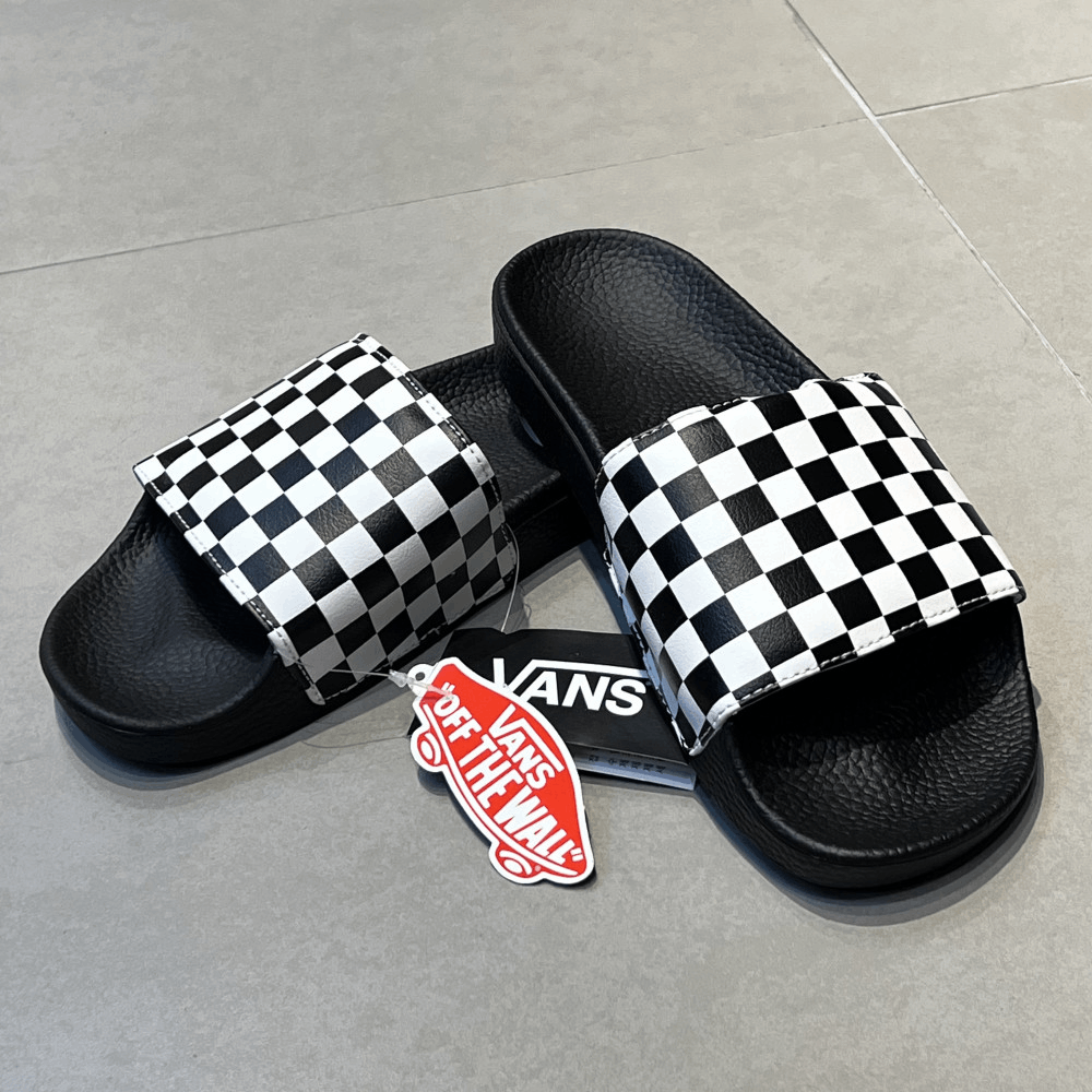 商品Vans|【韩国直邮|包邮包税】万斯 Slide-On #拖鞋 # Checkerboard #男士鞋 #black/white (VN0004KIIP9),价格¥244,第6张图片详细描述