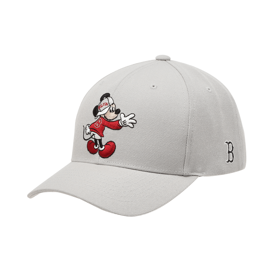 商品MLB|【享贝家】MLB 迪士尼米奇联名侧边logo 棒球帽 灰色32CPKA011-43M-FREE,价格¥209,第5张图片详细描述