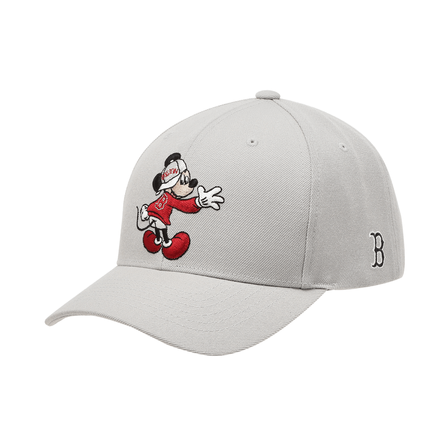 商品MLB|【享贝家】MLB 迪士尼米奇联名侧边logo 棒球帽 灰色32CPKA011-43M-FREE,价格¥161,第7张图片详细描述