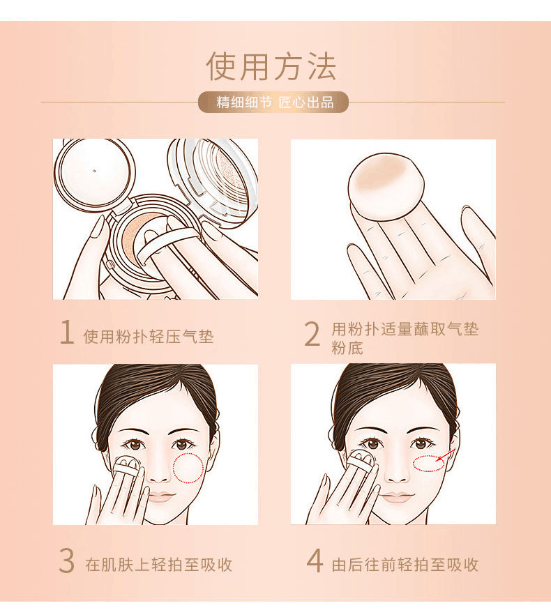 商品Giorgio Armani|Armani阿玛尼全新高定红气垫限量版红雀石/漆光/流光2#/3#,价格¥428,第9张图片详细描述
