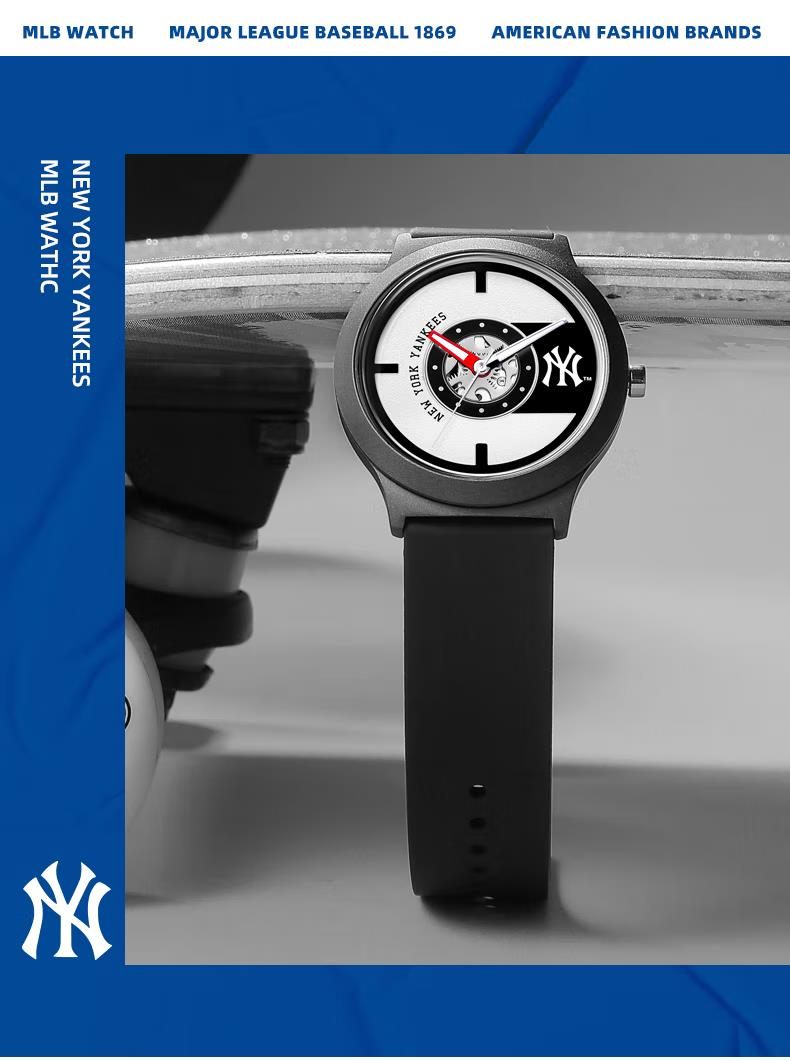 商品[国内直发] MLB|男女学生运动表时尚潮流女表个性男表NY604,价格¥385,第9张图片详细描述