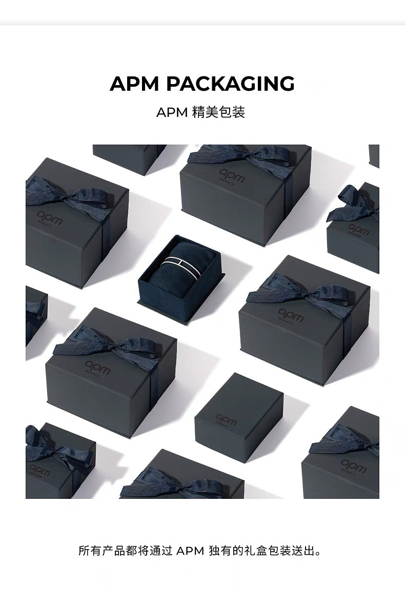 商品[国内直发] apm Monaco|APM Monaco 时尚简约耳环女款925银耳饰AE11103OX,价格¥490,第11张图片详细描述