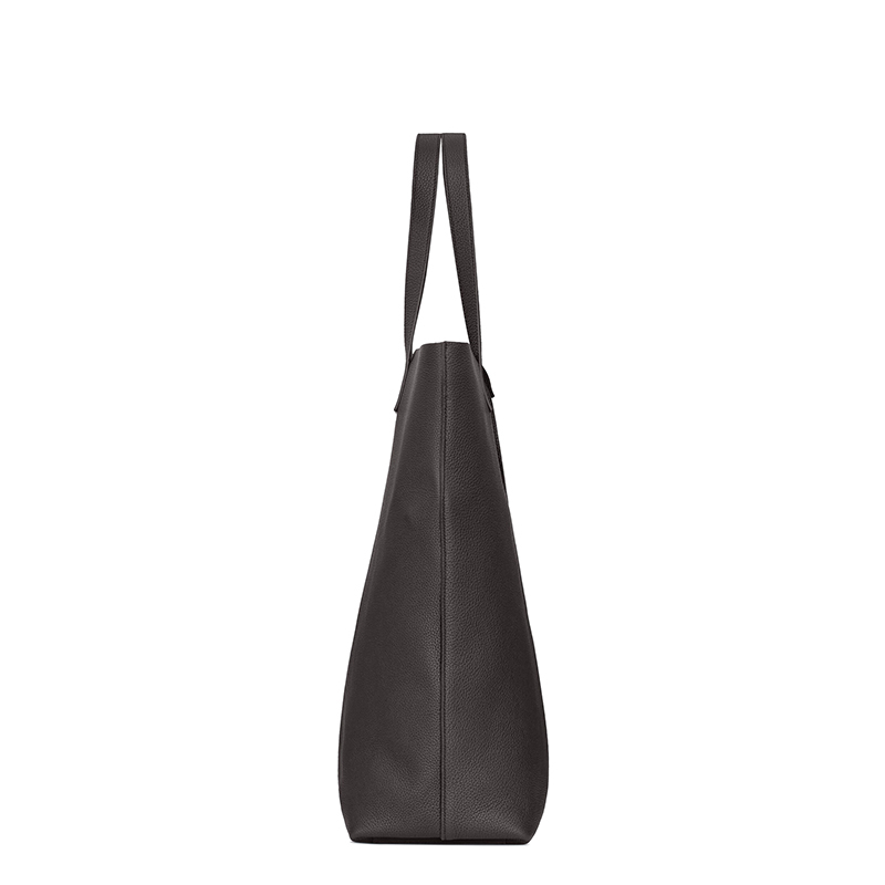 商品Yves Saint Laurent|SAINT LAURENT PARIS/圣罗兰 YSL 22春夏新款BOLD系列 男士灰白色粒面皮革配可拆卸小袋单肩手提购物包,价格¥10329,第6张图片详细描述