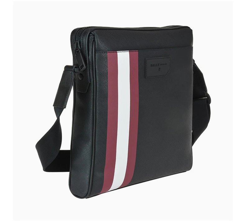 商品Bally|BALLY 黑色男士单肩包 6224073,价格¥2333,第4张图片详细描述