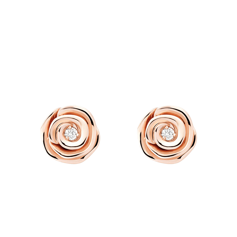 商品Dior|DIOR/迪奥 22春夏新款ROSE COUTURE系列 小号18k金玫瑰金镶嵌钻石耳环JRCO95002_0000,价格¥30696,第3张图片详细描述