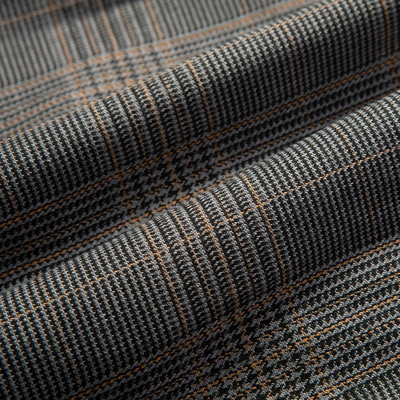 商品Sandro|SANDRO 女士格纹聚酯纤维风衣 R130071P-HOUNDSTOOTH,价格¥896,第6张图片详细描述