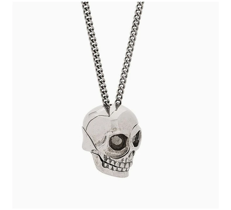 商品Alexander McQueen|ALEXANDER MCQUEEN 银色男士吊坠 554496-J160Y-0446,价格¥1502,第7张图片详细描述