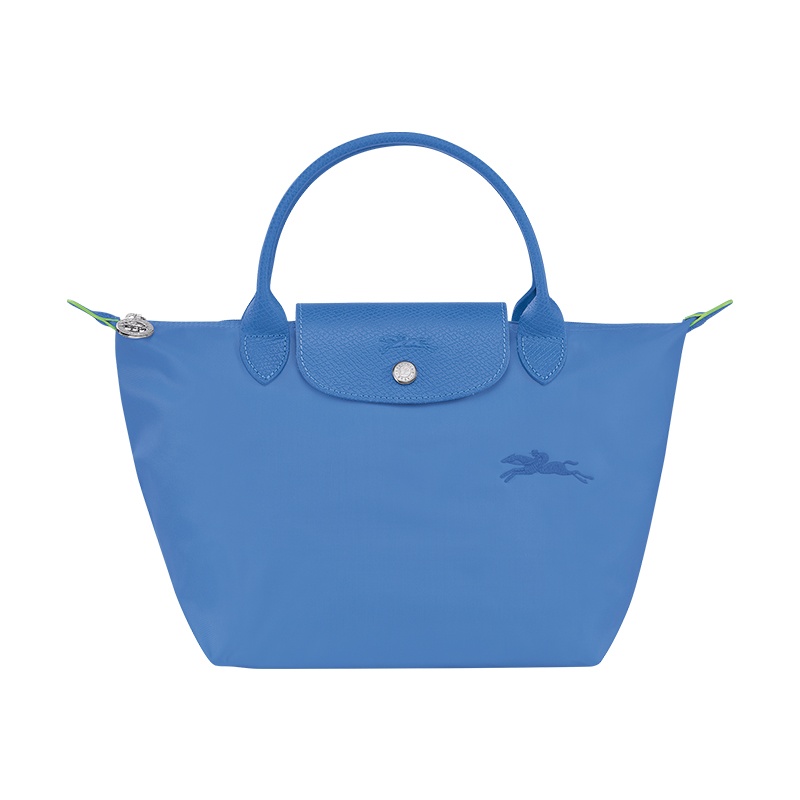 商品Longchamp|LONGCHAMP/珑骧 女士帆布银色五金按扣拉链开合小号手提包,价格¥754,第11张图片详细描述