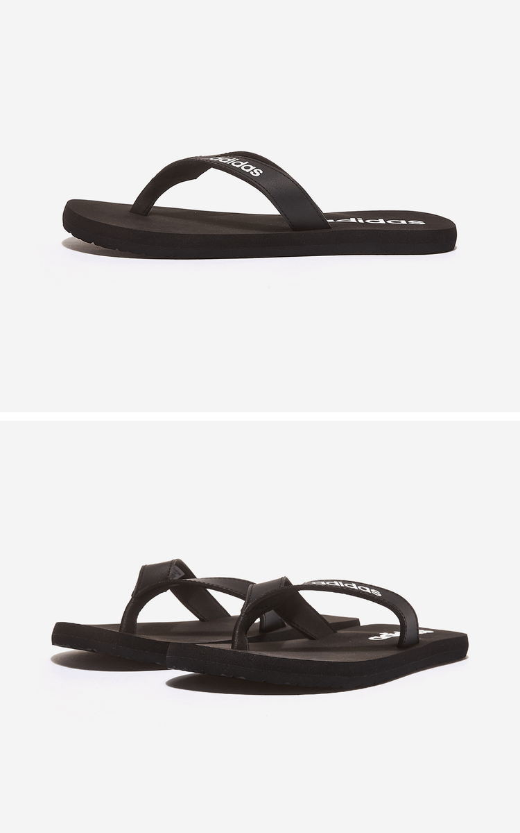 商品Adidas|【韩国直邮|包邮包税】阿迪达斯 EEZAY FLIP FLOP  凉鞋 沙滩鞋 拖鞋  EG2042 CBLACK/FTWWHT/CBLACK,价格¥149,第2张图片详细描述