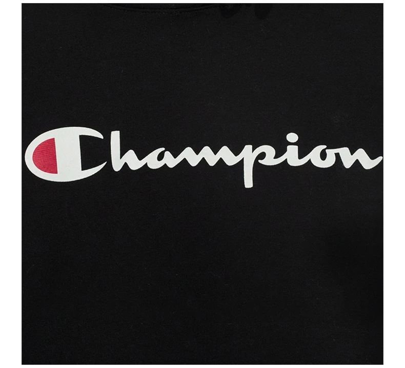 商品[国内直发] CHAMPION|CHAMPION 男士草写logo纯色加绒连帽卫衣 GF89H-Y06794-BKC,价格¥248,第6张图片详细描述