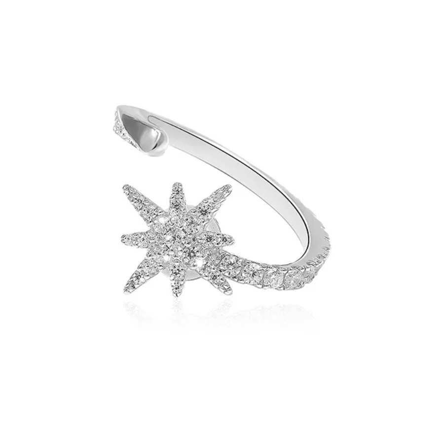 商品[国内直发] apm Monaco|APM Monaco单只银镶晶钻流星耳夹耳环耳饰女时尚礼物送女友AE9109XPL,价格¥362,第7张图片详细描述
