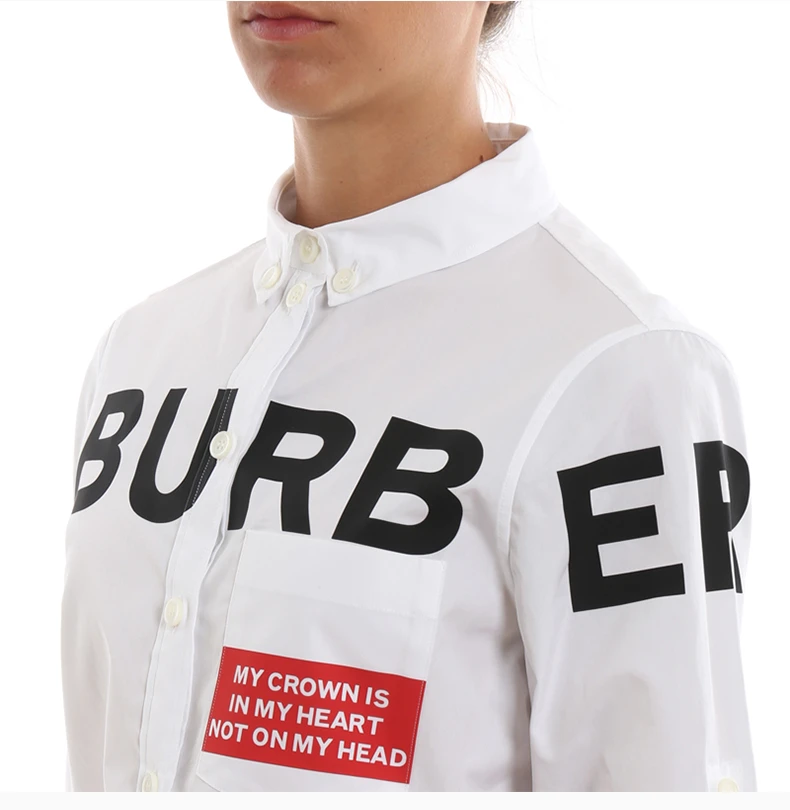 商品[国内直发] Burberry|BURBERRY 女士白色连衣裙 8013907,价格¥5751,第8张图片详细描述