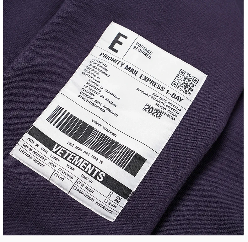 商品Vetements|VETEMENTS 海军蓝色男士卫衣/帽衫 SS20TR311-NAVY,价格¥2373,第8张图片详细描述