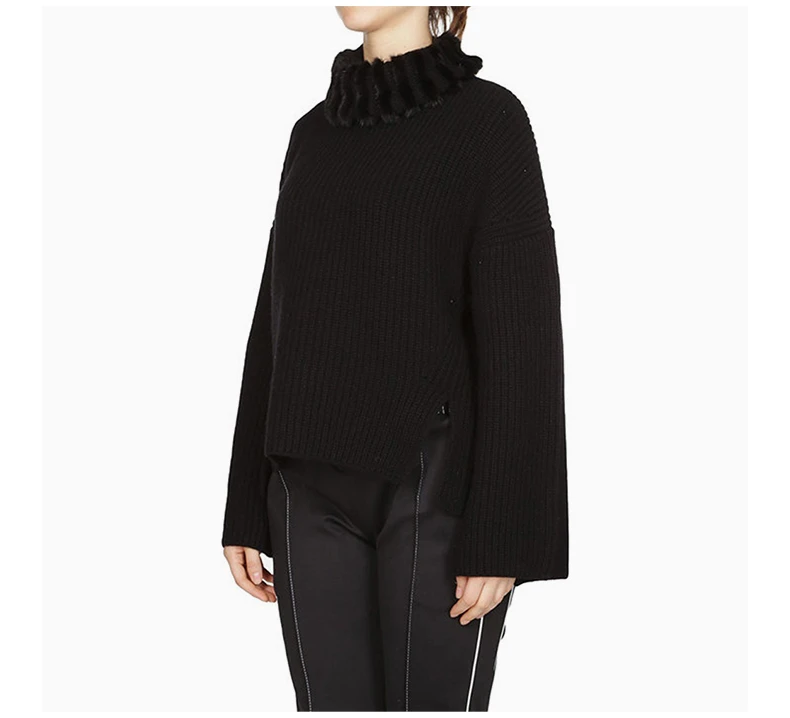 商品[国内直发] Fendi|FENDI 黑色女士针织衫/毛衣 FZY720-A58Y-F0GME,价格¥8226,第6张图片详细描述