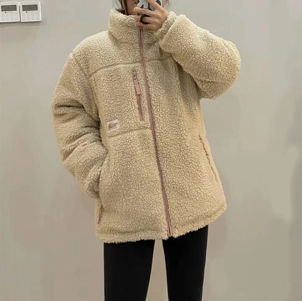 商品The North Face|【享贝家】（国内现货-LY）北面 FW22 户外休闲双面穿羽绒服 棉服 男女同款 粉色 NJ1DN77CPPI,价格¥1309,第4张图片详细描述