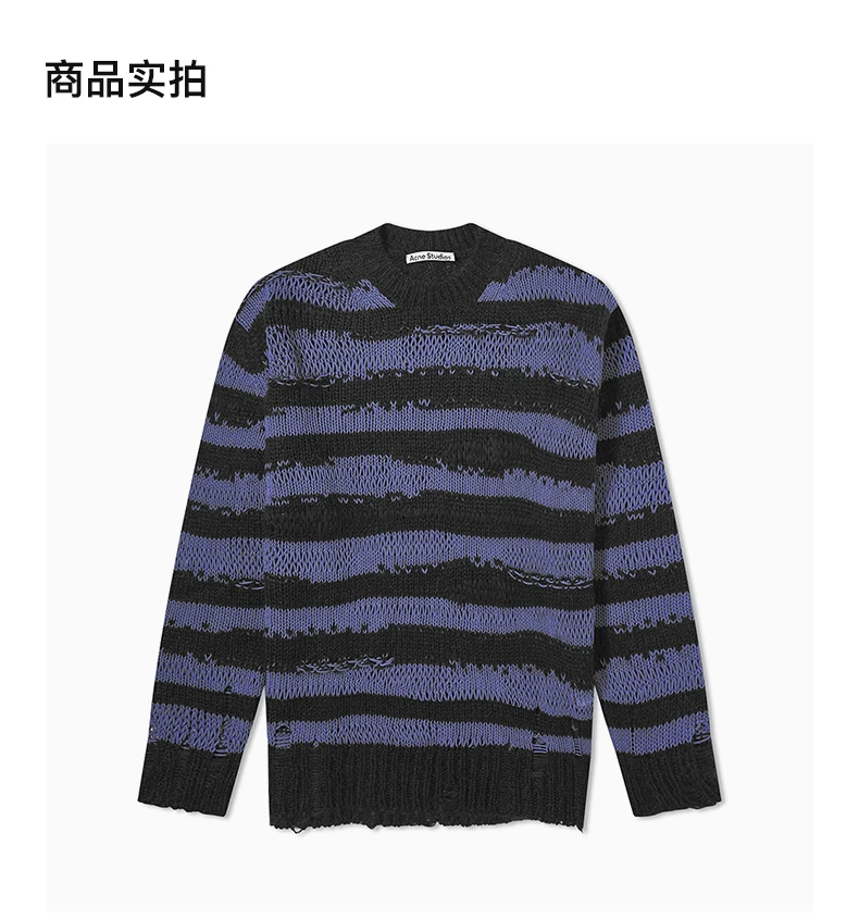 商品Acne Studios|ACNE STUDIOS 深蓝色女士针织衫/毛衣 A60399-DL9,价格¥2602,第4张图片详细描述