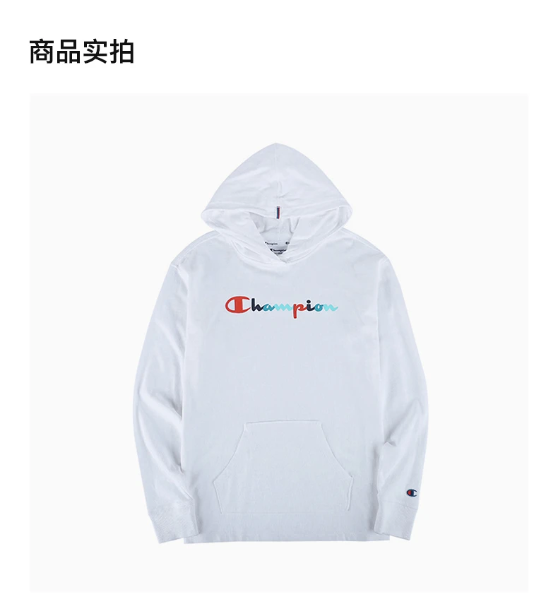 商品[国内直发] CHAMPION|CHAMPION 白色女士卫衣/帽衫 W4909-550759-100,价格¥113,第4张图片详细描述